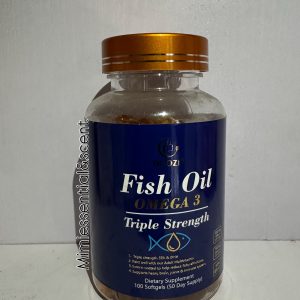 Duozi Fish Oil Omega 3 Triple Strength Dietary Supplement (100 Soft Gels)