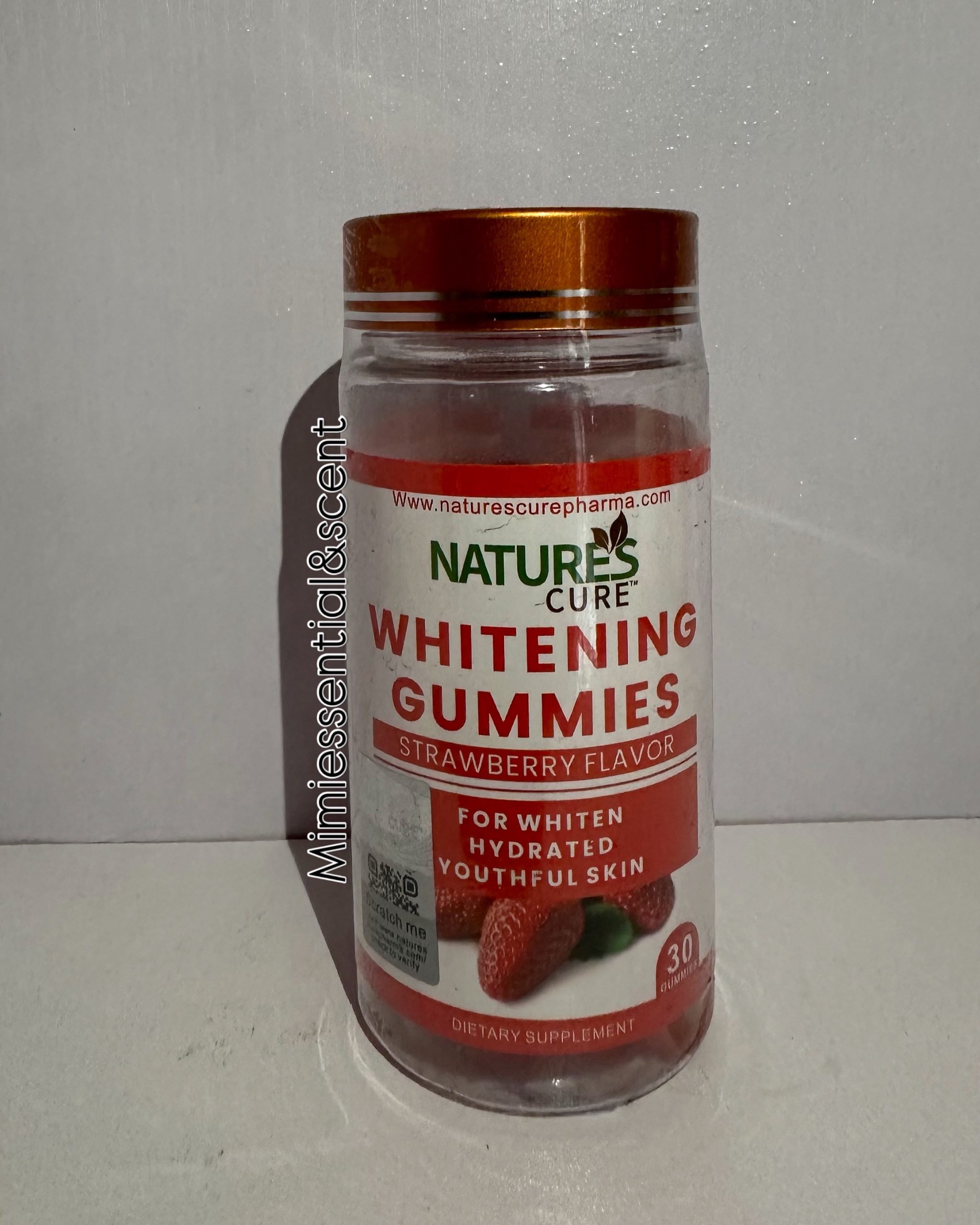 Natures Cure Whitening Gummies 30 Counts