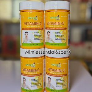 Natures Cure Vitamin-C Skin Whitening Tablets 500mg (200 Tablets)