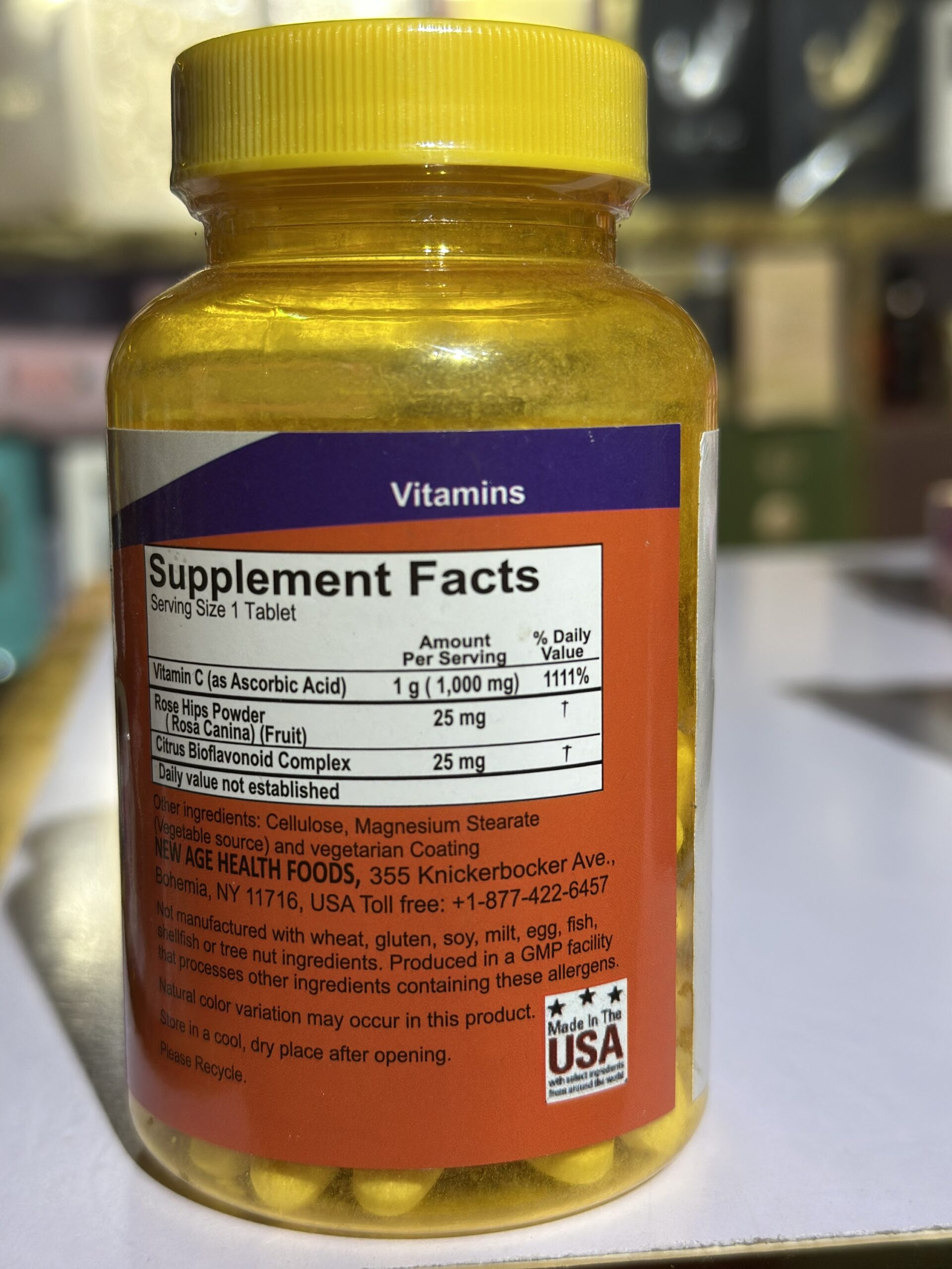 New Age Vitamin C-1000 Mg, 100 Tablets, - Antioxidant Protection New Age Vitamin C-1000 Mg - Image 2