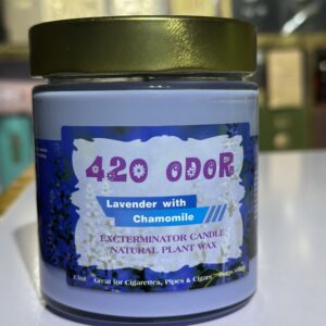 smoke odor exterminator candle 420 odor Lavender with chamomile 13oz