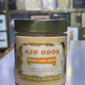 Smoke odor Exterminator candle 420 odor Orange lemon splash 13oz