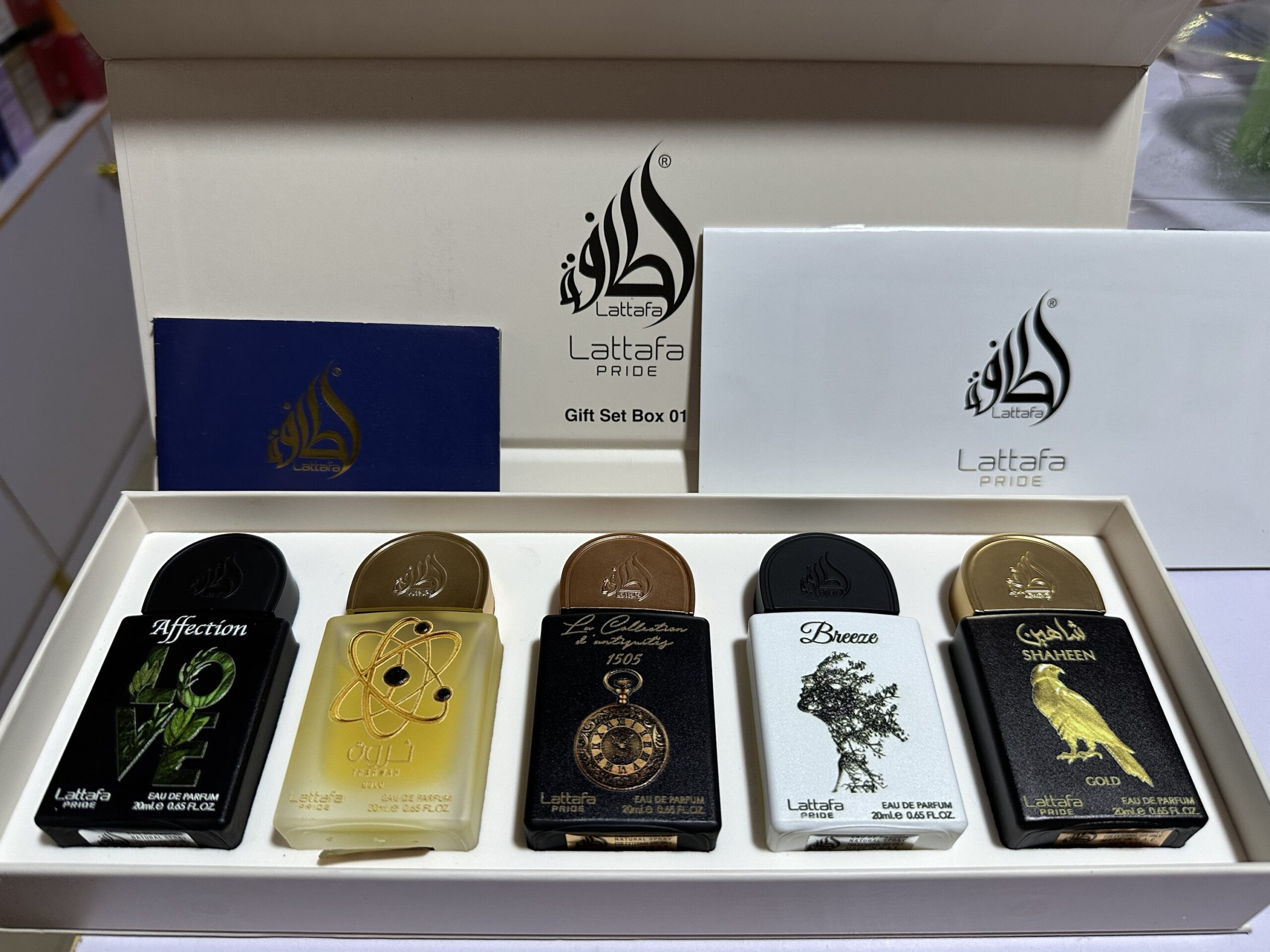 Lattafa Pride Collections No 1 EDP 5 Piece Gift Set 5 X 20ml