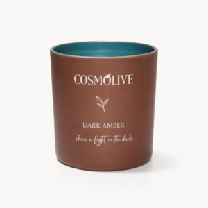 Cosmolive Dark Amber Scented Candle